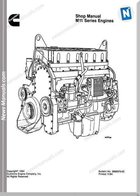 Cummins M11 Series Engines Shop Manual