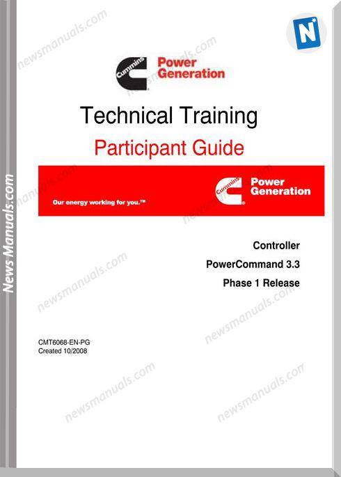 Cummins Pcc3 3 Powercommand Controltechnical Training