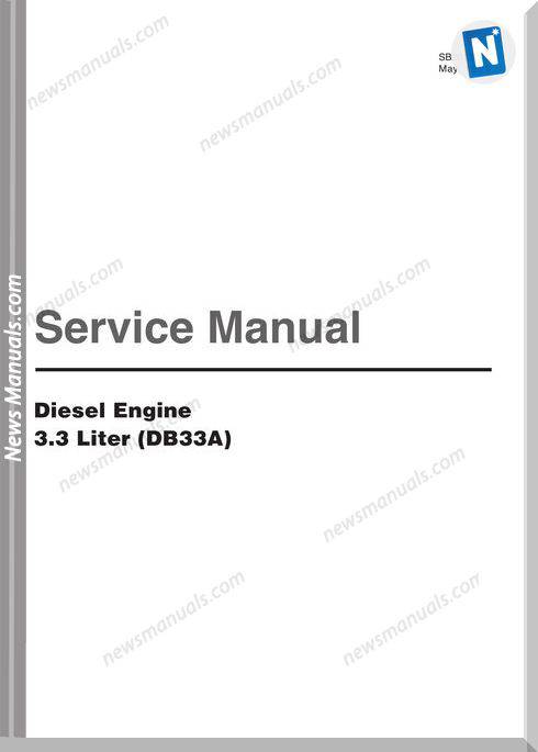 Daewoo Lift Trucks Engine 3 3 L (Db33A) Service Manual