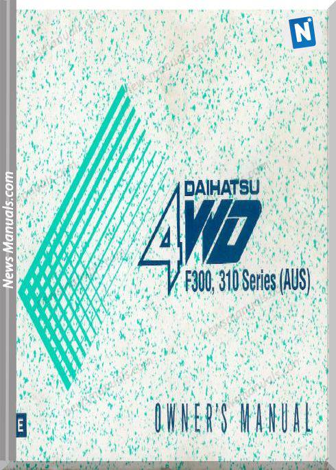 Daihatsu 4Wd F300 F310 Owner Manual