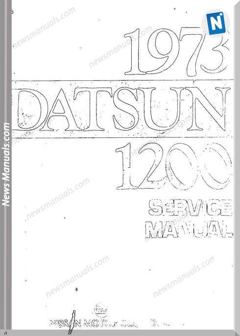 Datsun 1200 1973 Service Manual