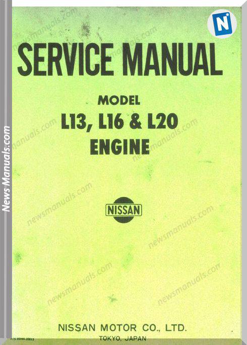 Datsun Service Manuals L13 L16 L20