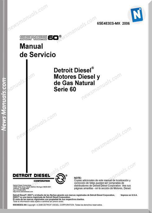 Detroit Series S60 Service Manual Espanol