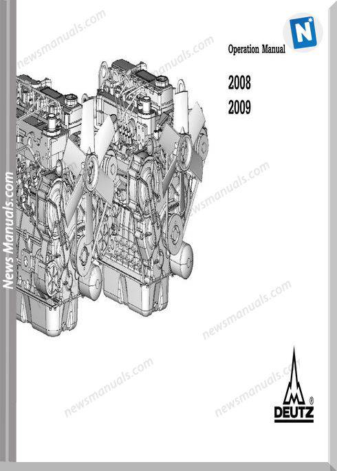 Deutz 2008 2009 Operation Manual