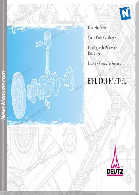 Deutz B,Fl 1011 F Ft Fl Spare Parts Catalogue