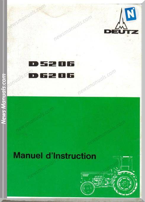 Deutz D5206 6206 Manuel D Instruction