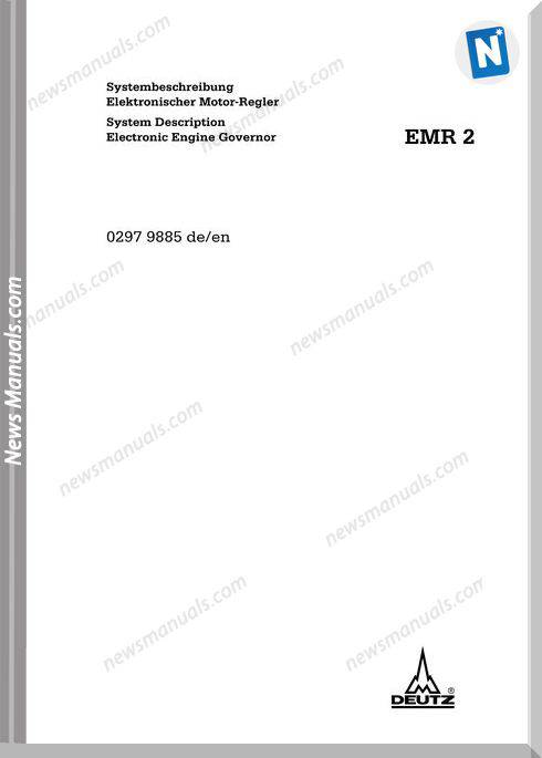 Deutz Emr2 System Descrption Electronic Engine Governor
