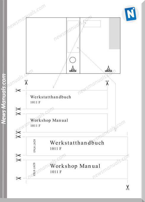 thumbnail image 2 of DEUTZ 1011F Engine Service Repair Manual – Workshop Tractor Truck Manual, 3-Hole Punched, Complete 2 of 4