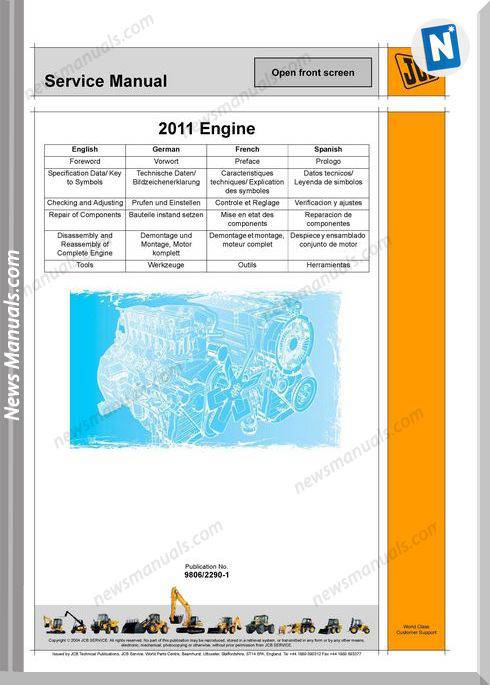 Deutz Engine 9806 2290 Silnik 2011 Workshop Manuals