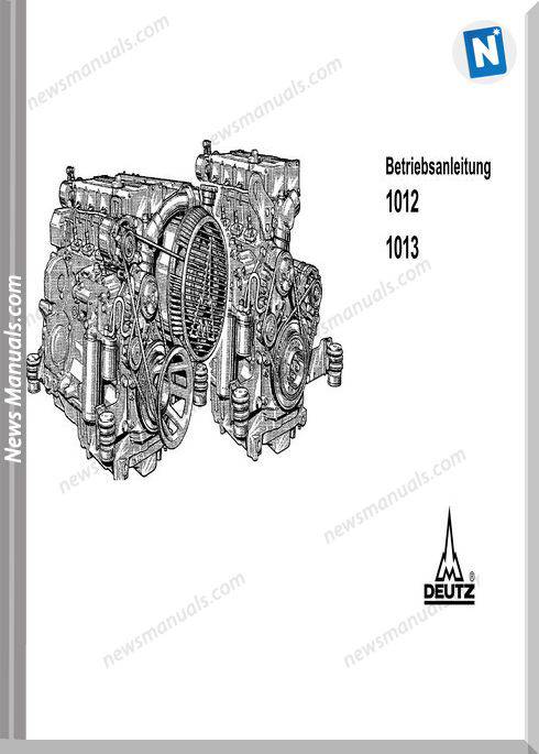 Deutz Engine Betriebsanleitung 1012