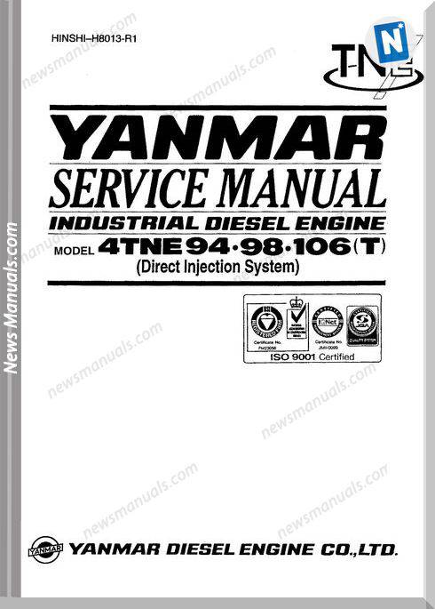 Doosan Daewoo Engine Solar 75 Yanmar Service Manual