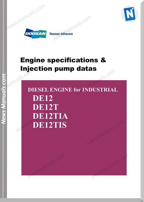 Doosan De12 Engine Specification Injection Pump Datas