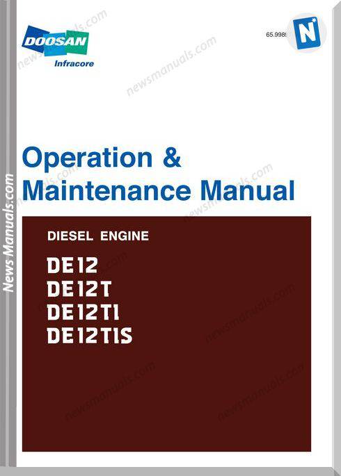 Doosan Engine De12 De12T De12Tl De12Tls Maintenance Manual