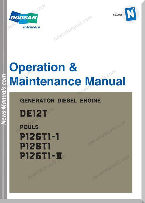 Doosan Engine De12 Engine Operation Manual De12T