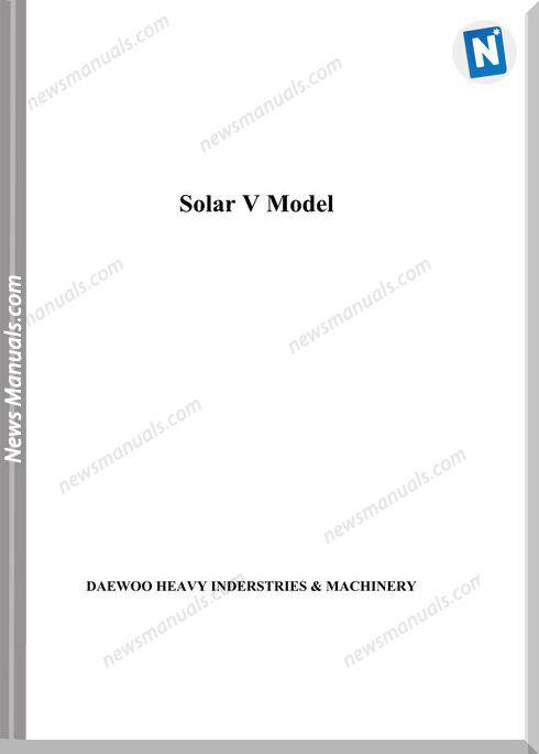 Doosan Solar V Series Features Service Training