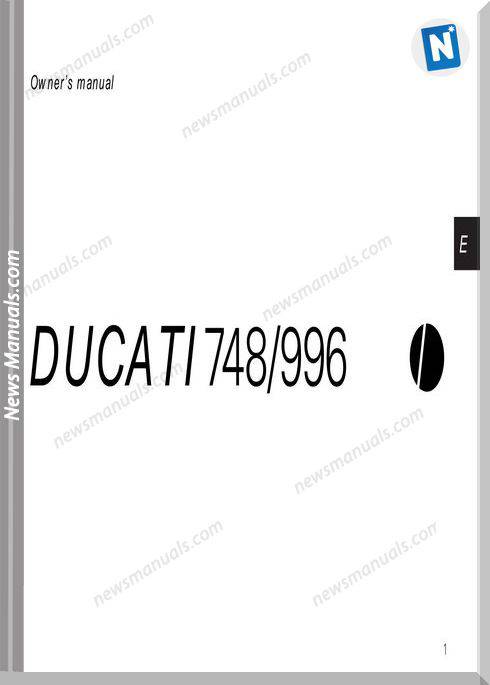 Ducati 748 996 99 Owners Manual