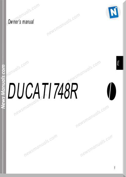 Ducati 748R Owners Manual