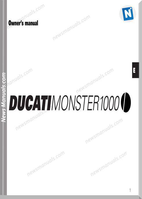 Ducati Monster 1000 Owners Manual