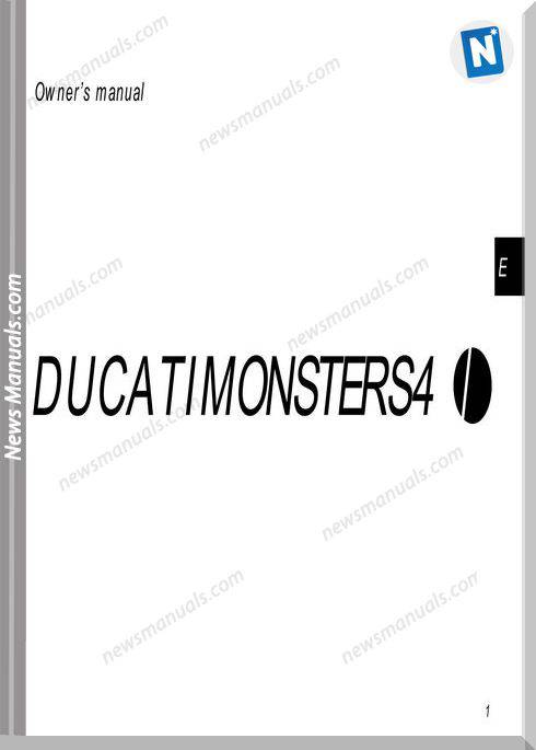 Ducati Monster S4 02 Owners Manual