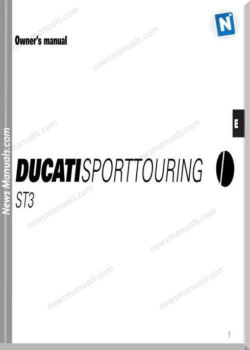 Ducati St3 04 Owners Manual