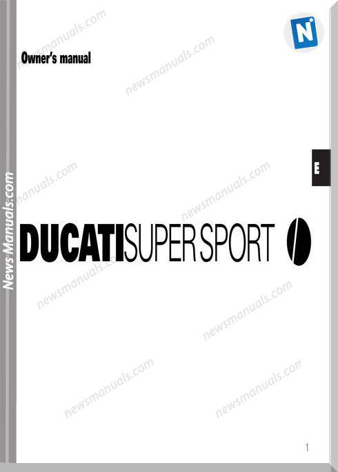 Ducati Supersport 01 Owners Manual