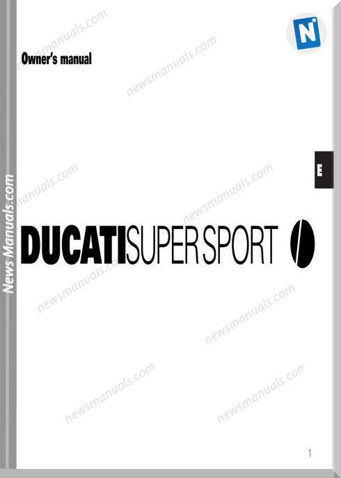 Ducati Supersport 02 Owners Manual