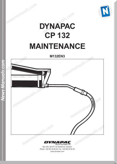 Dynapac Cp132 Maintenance Manual