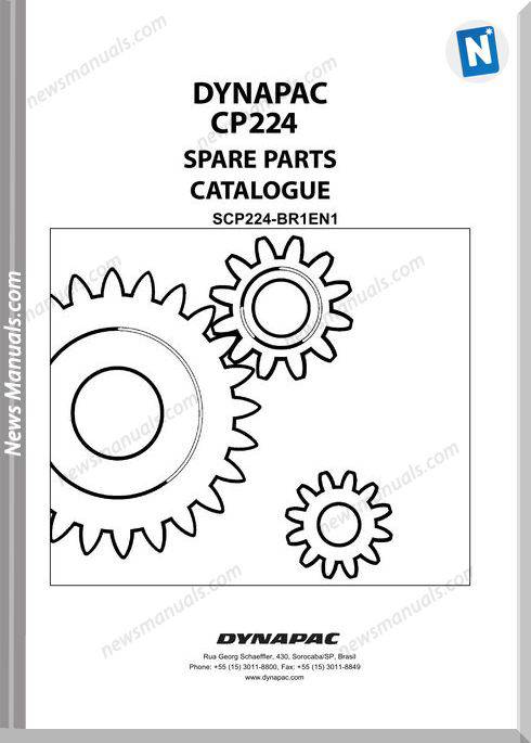 Dynapac Models Cp224 Parts Catalogue