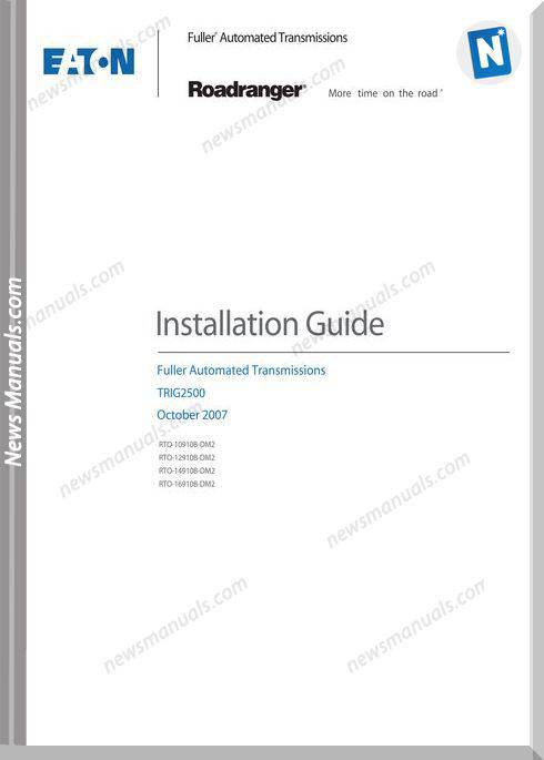 Eaton Roadranger Transmissions Trig2500 Repair Manual