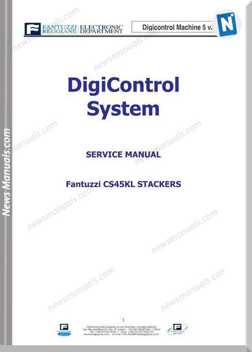 Fantuzzi Digicontrol Cs45Kl Stacker Operation Manual