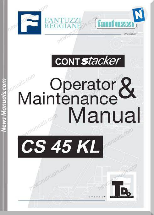 Fantuzzi Reggiane Cont Stacker Cs45Kl Operation Manual