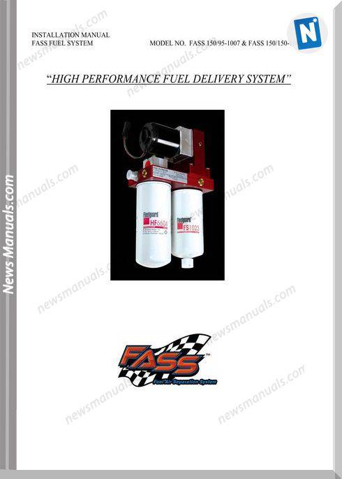 Fass Fuel System 150-1007 Install Manual