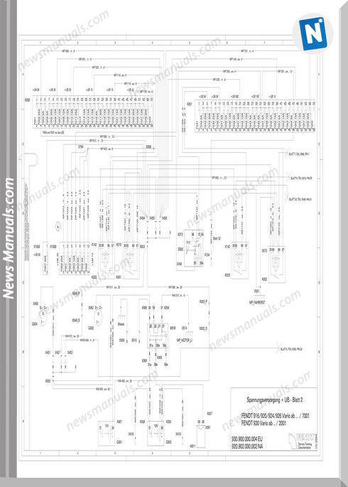 Fendt 900 Vario Edition Electrical Diagram