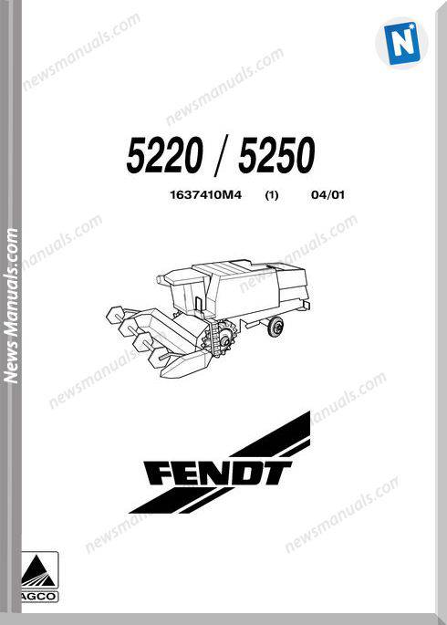 Fendt Combine Harvester 52205250 Parts Manual
