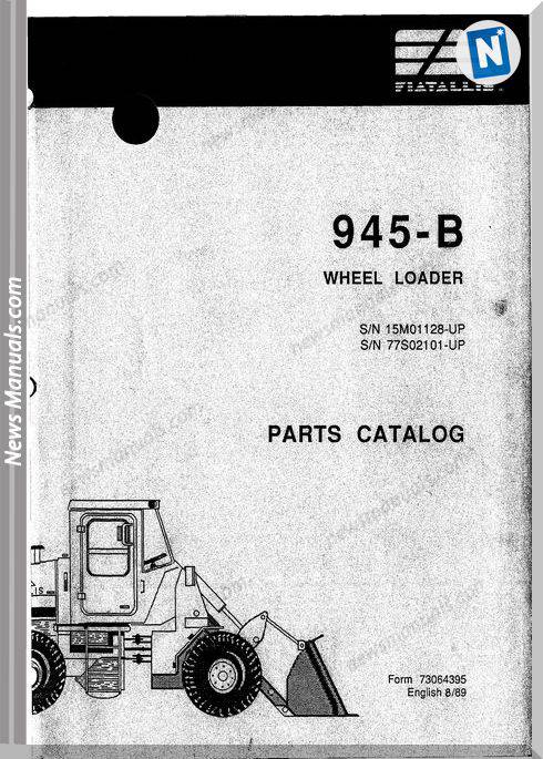 Fiat Allis 945B Wheel Loader Parts Catalog