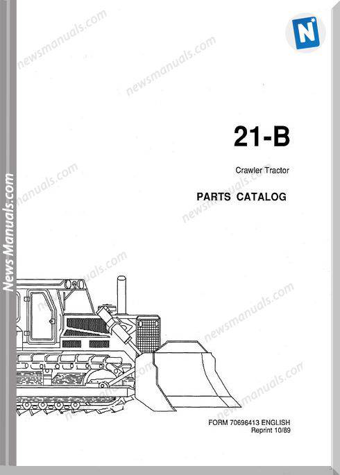 Fiat Allis Crawler Model 21B German Parts Catalogue