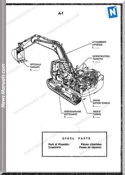 Fiat Allis Excavator Model Fh220 Parts Catalogue
