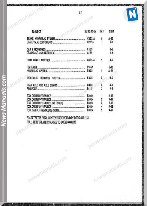 Fiat Allis Fr10B Models Wheel Allis Parts Manual