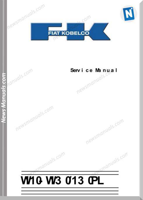 Fiat Kobelco W110 W130 130Pl Service Manual