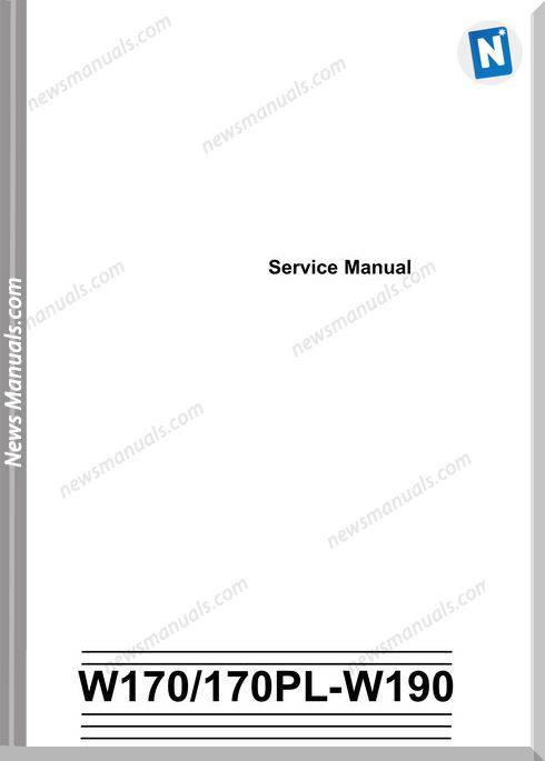 Fiat Kobelco W170 170Pl W190 Service Manual