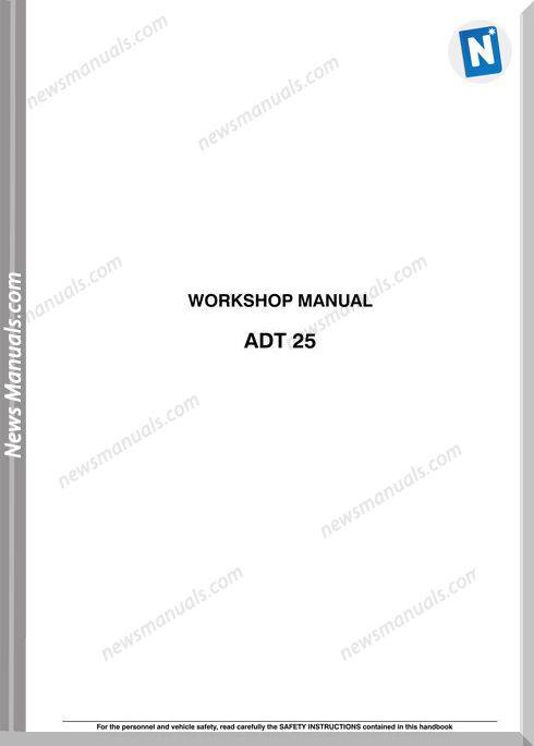 Fiat Kobelko Adt25 Shop Manual