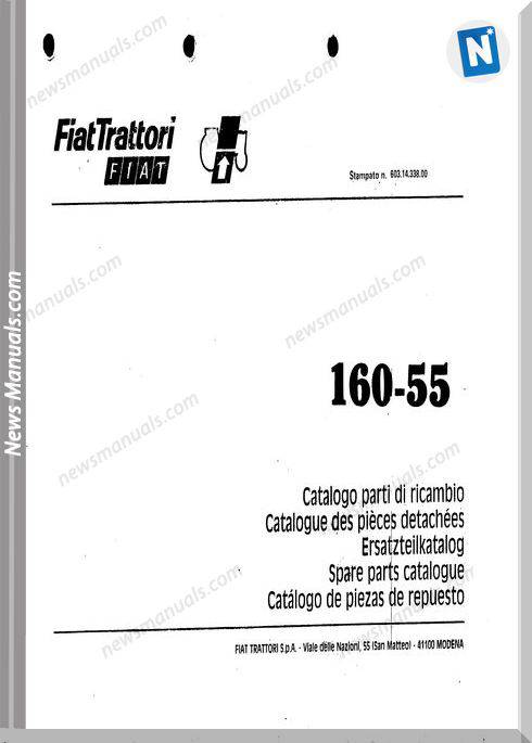 Fiat Serie 160-55 Parts Catalog French Language
