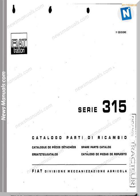 Fiat Serie 315 Parts Catalog French Language