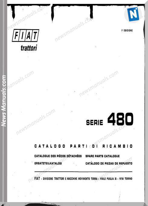 Fiat Serie 480 Parts Catalog French Language