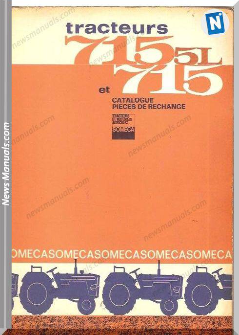 Fiat Serie 715 Parts Catalog French Language