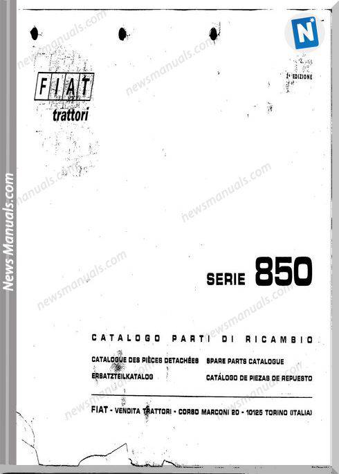Fiat Serie 850 Parts Catalog French Language