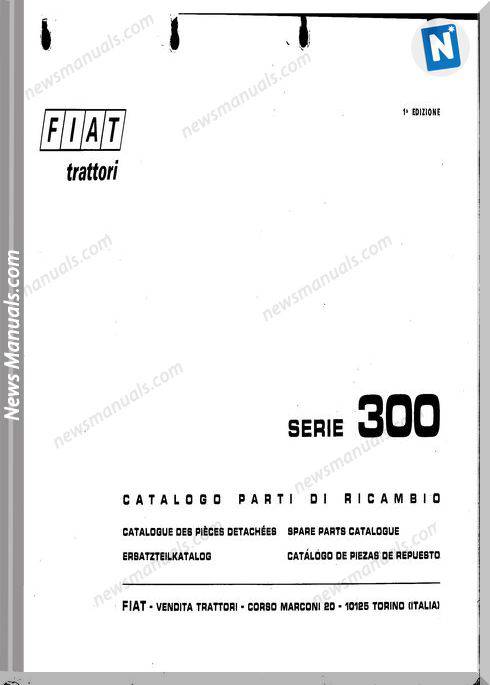 Fiat Series 300 1 Parts Catalog French Language