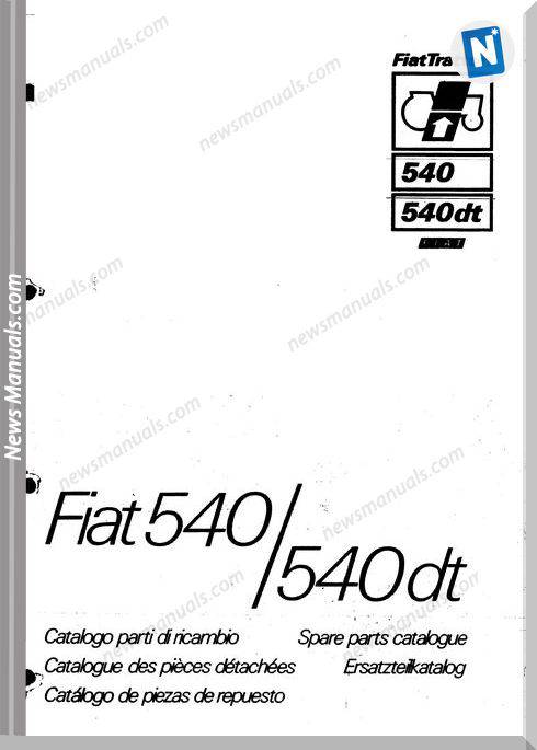 Fiat Series 540Dt Parts Catalog French Language