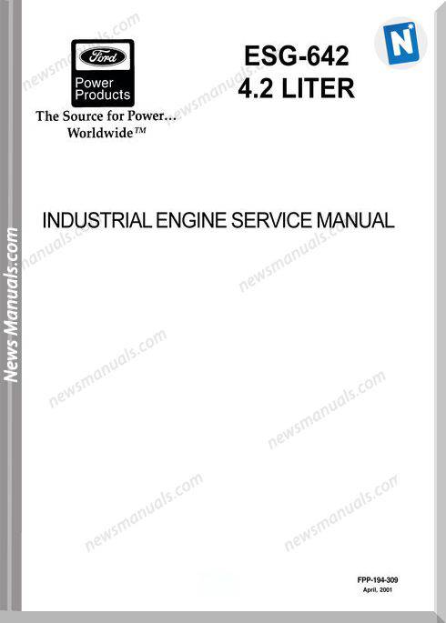 Ford Esg 642 4 2L Industrial Service Manual