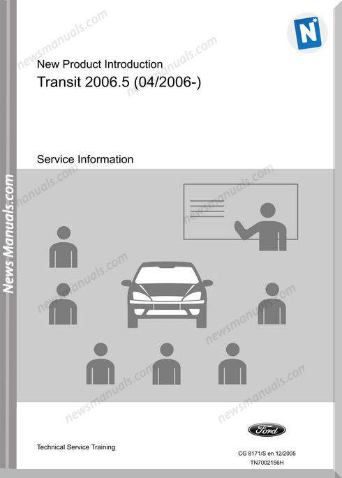 Ford Transit Models 2006 Year Service Training Manual